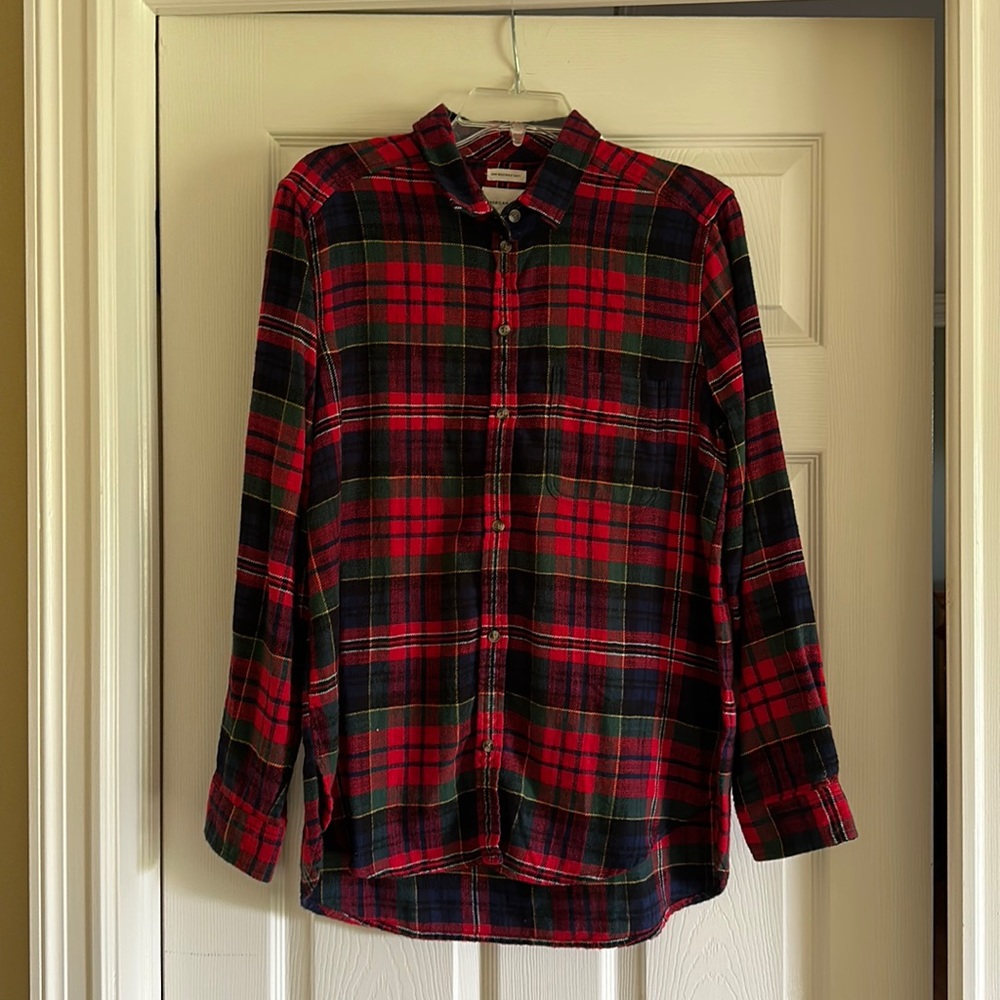 American Eagle Plaid Shirt, Boyfriend Fit